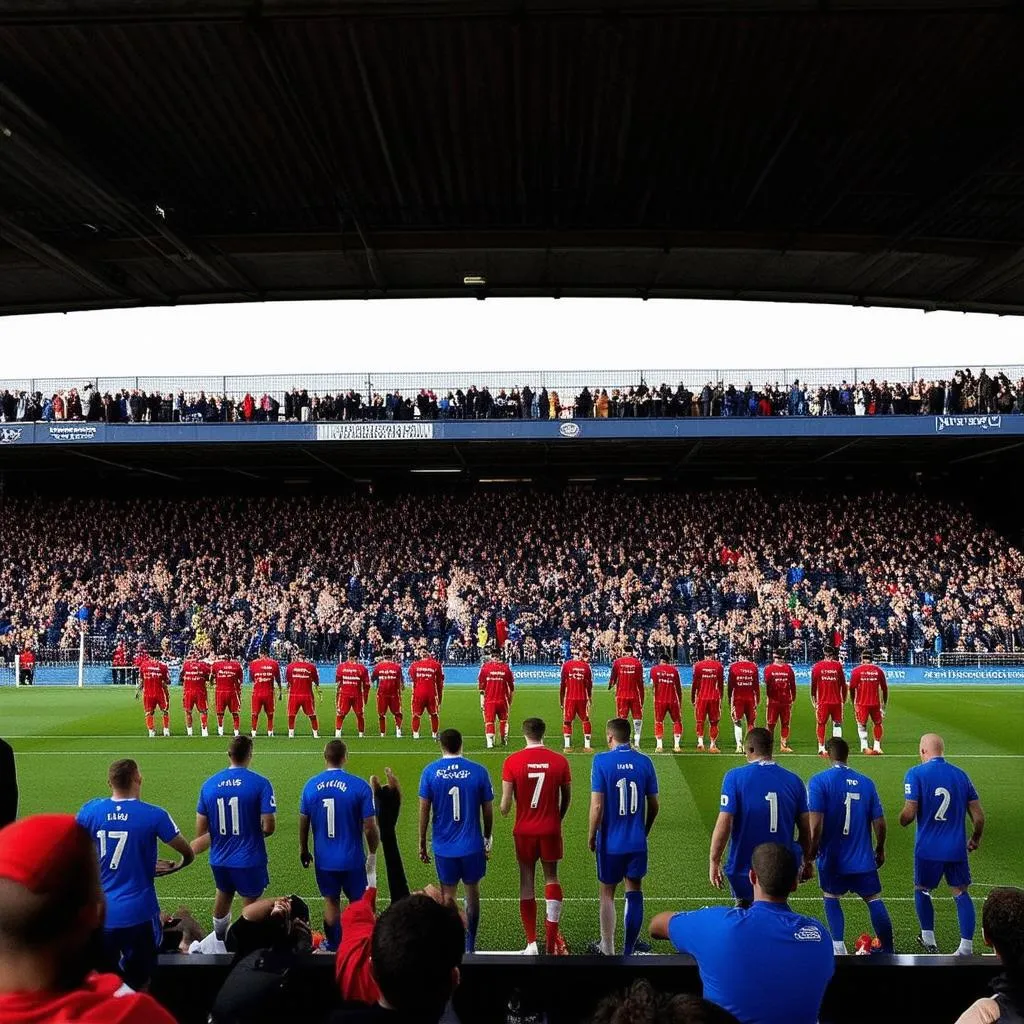 Man City vs Leicester sân cỏ