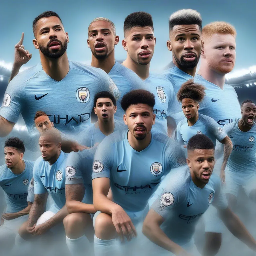 Manchester City đội hình 2019 - Siêu sao bóng đá