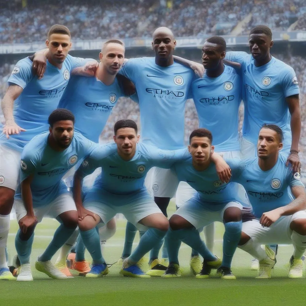 Manchester City players