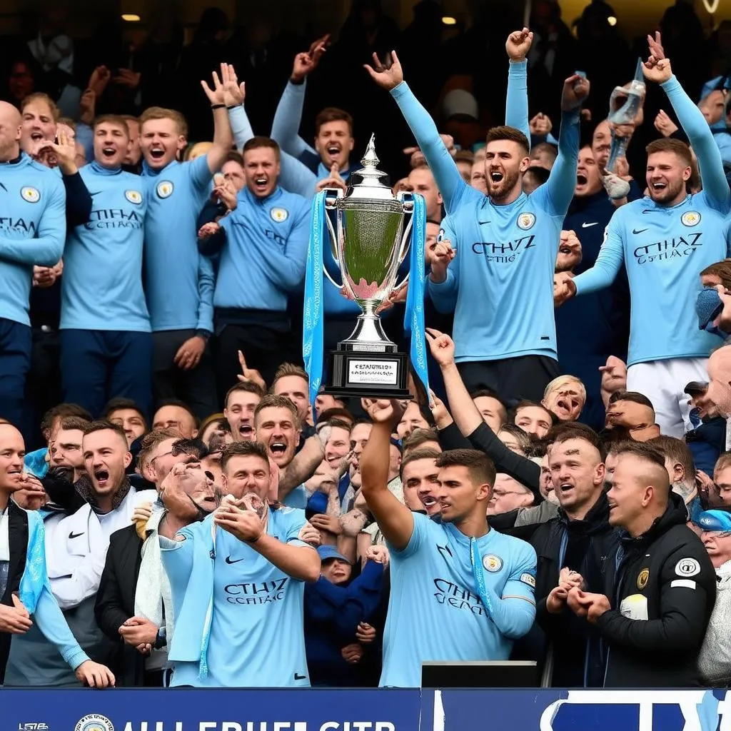 Manchester City vô địch Ngoại hạng Anh