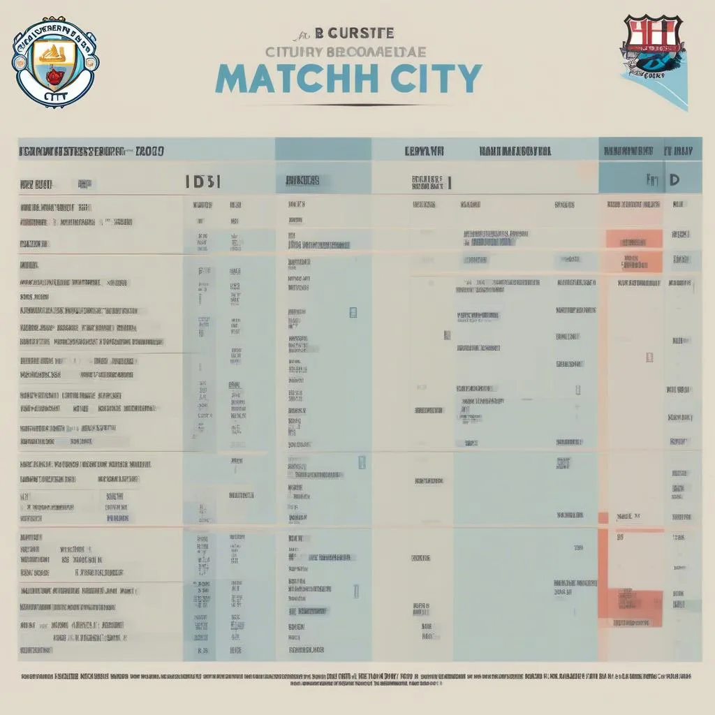 Lịch thi đấu Manchester City vs AFC Bournemouth trực tiếp