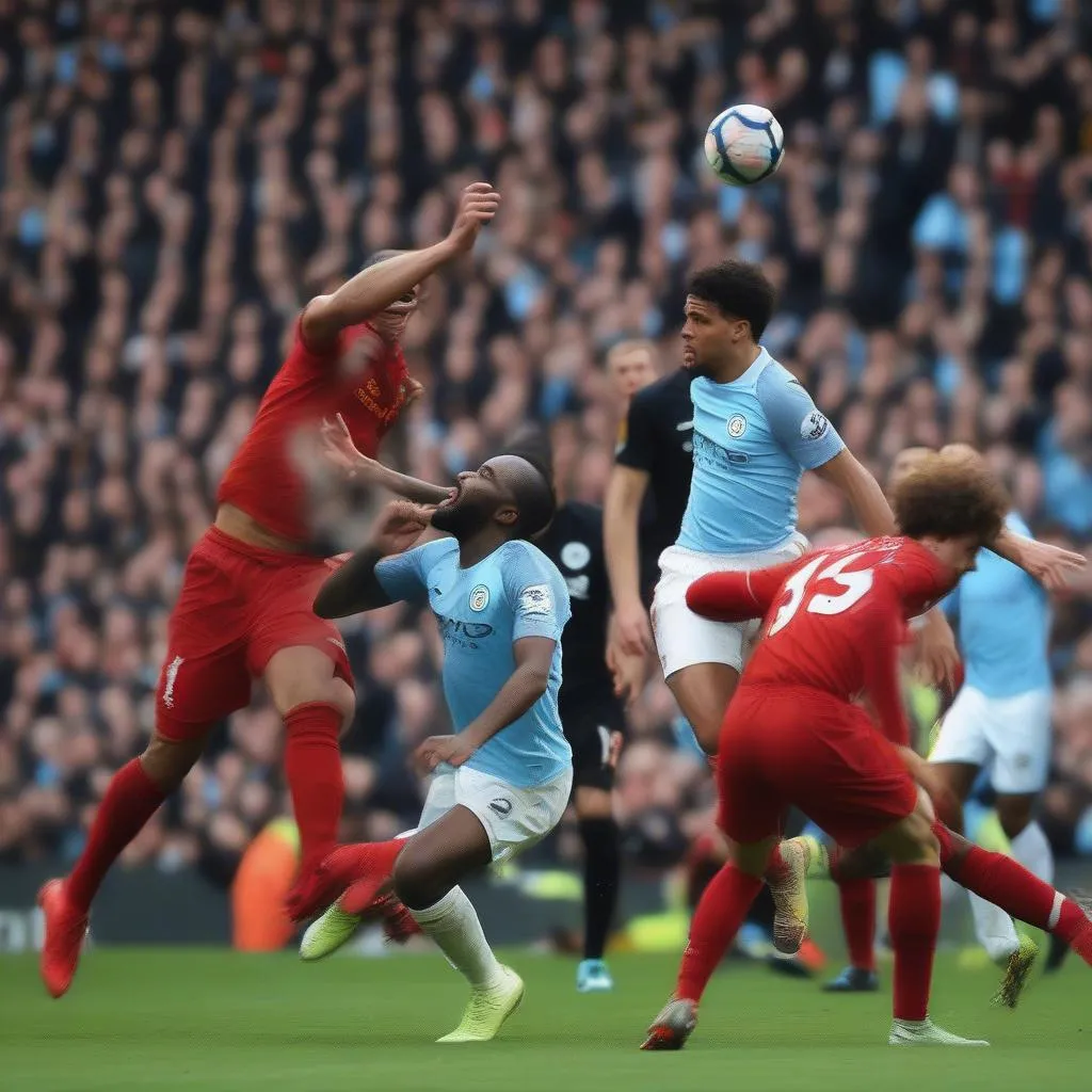 Trận đấu giữa Man City và Liverpool