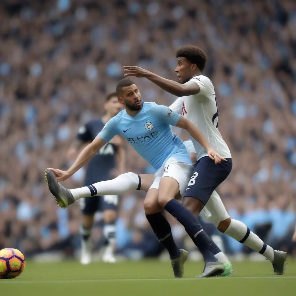 Man City đấu với Tottenham