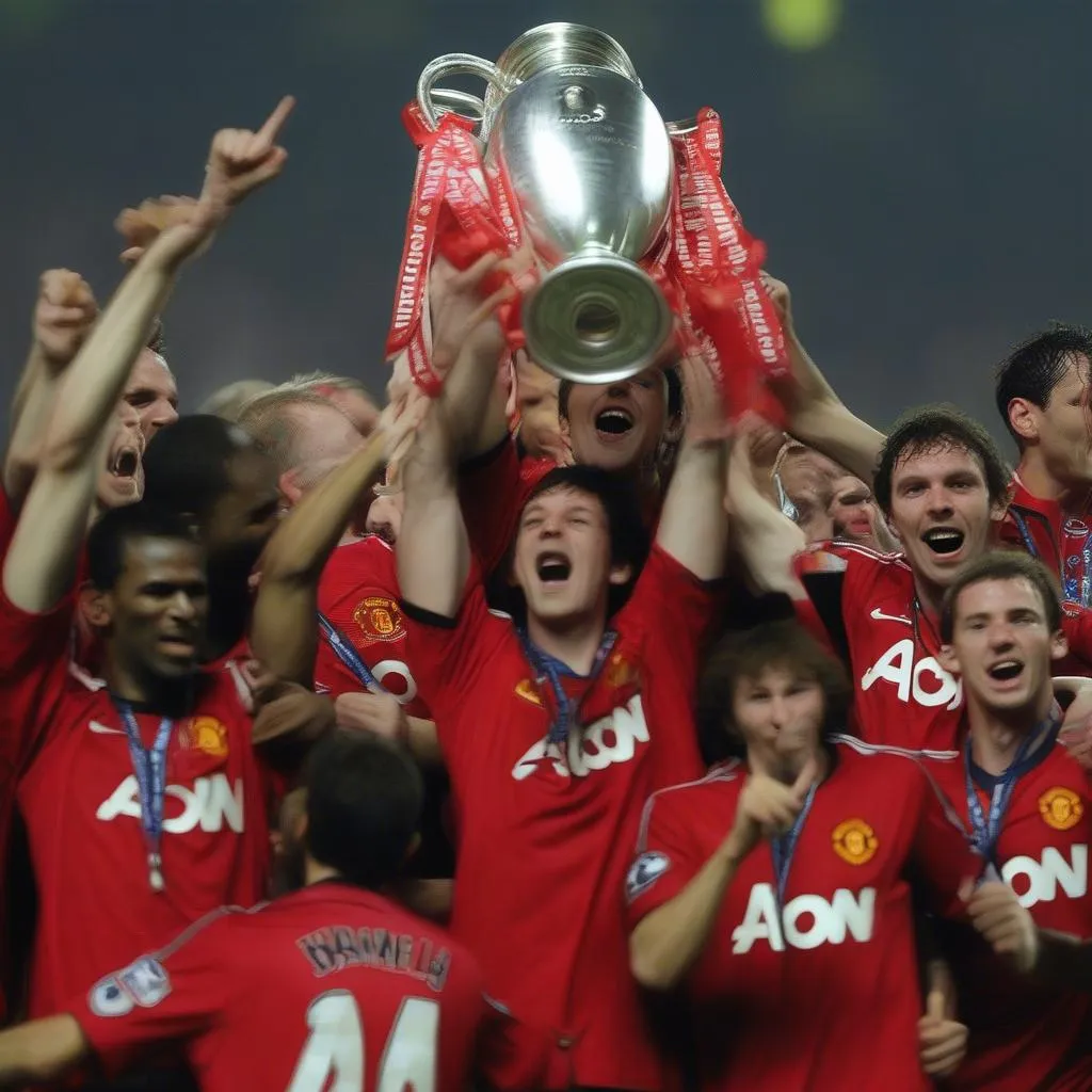 manchester united 2007 08 champions league