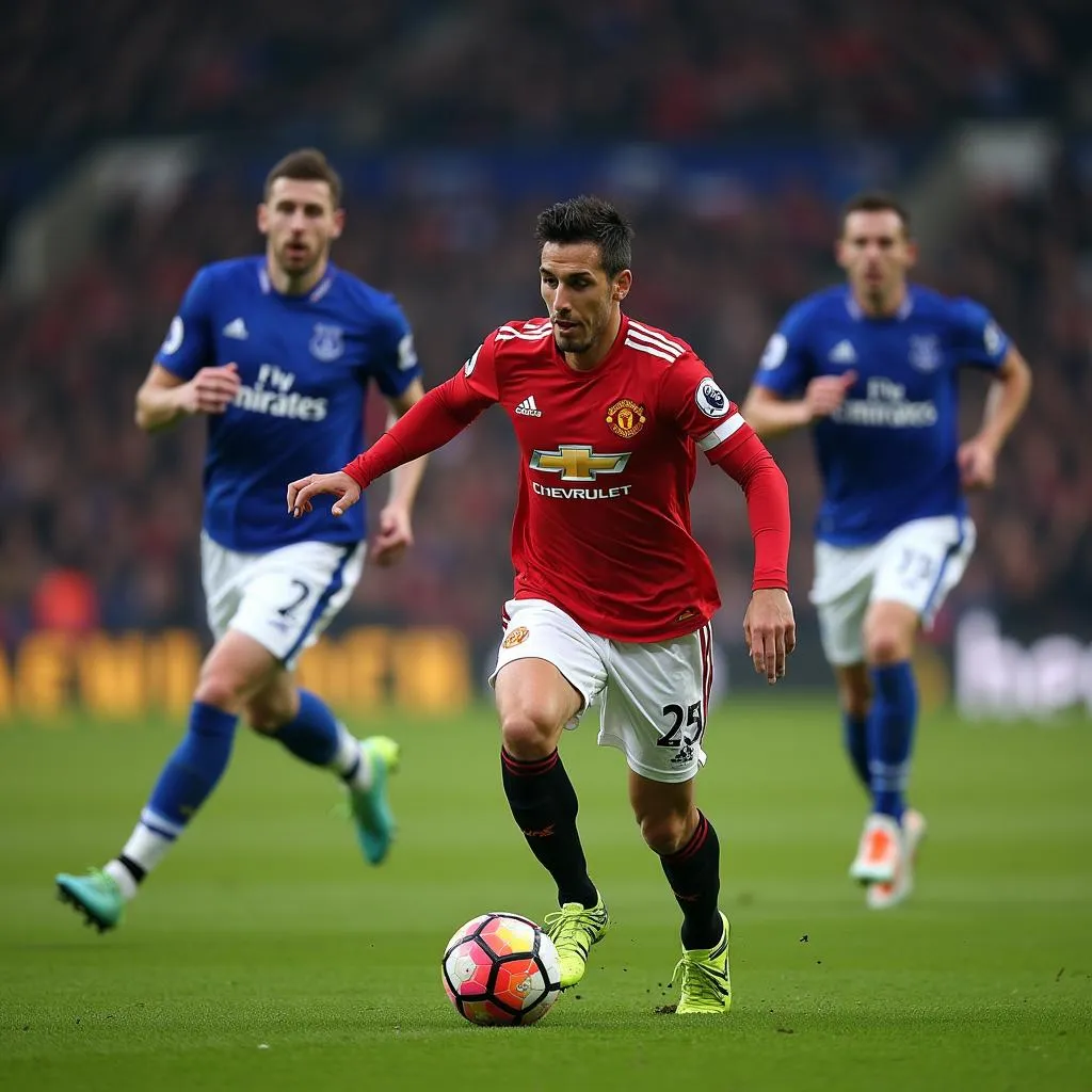 Manchester United đánh bại Everton tại Old Trafford