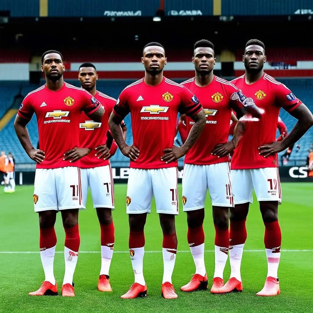 Manchester United football players