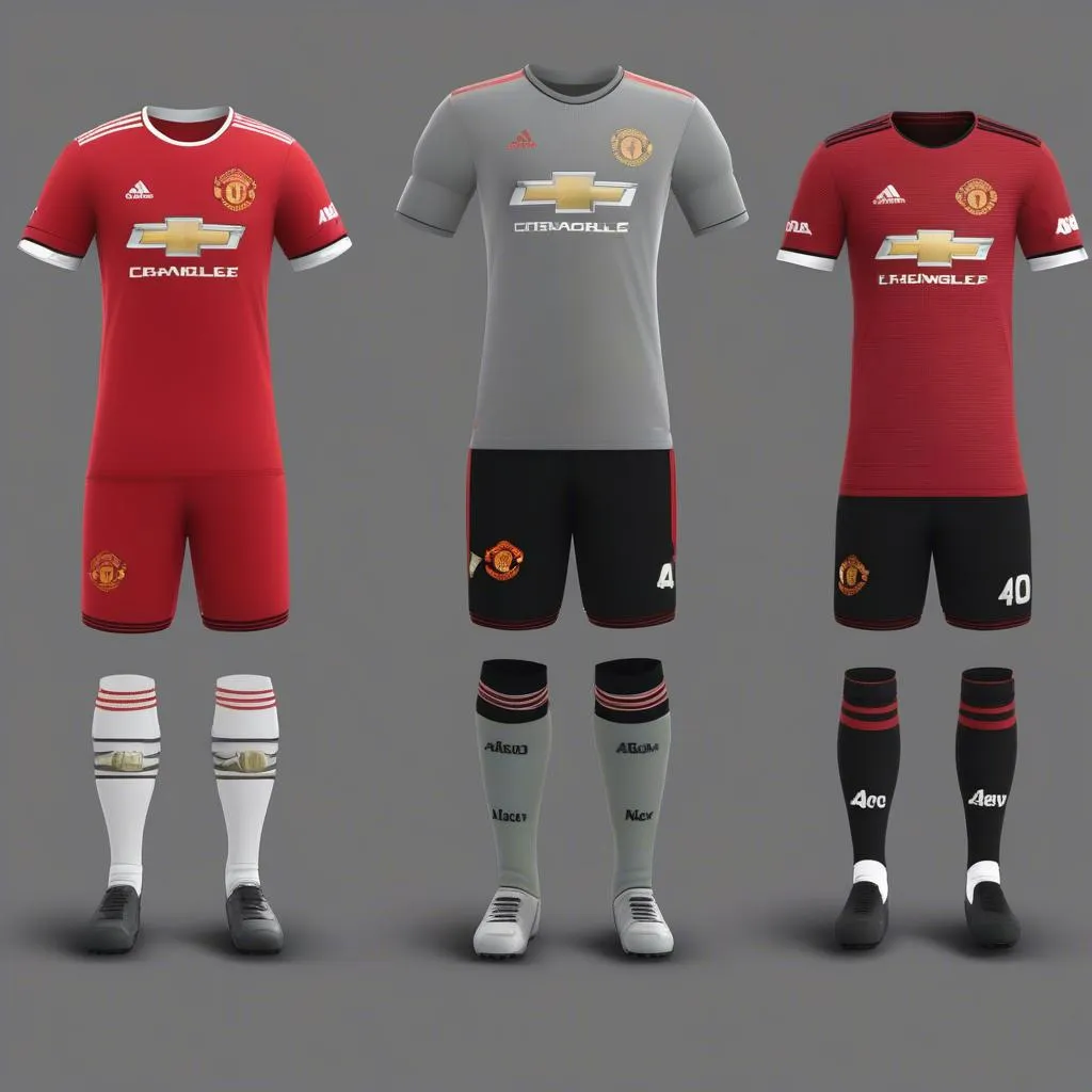 Bộ trang phục Manchester United Kit 2020 Dream League trên điện thoại