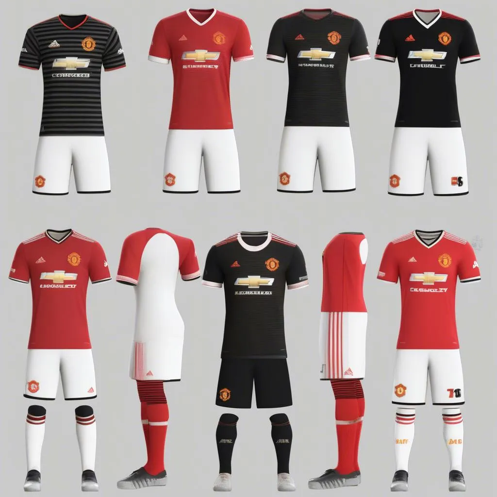 Bộ Quần Áo Thi Đấu Manchester United cho Dream League Soccer