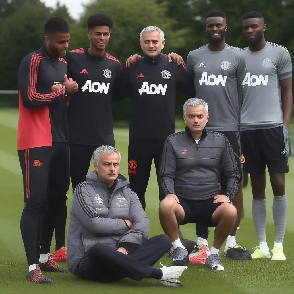 Jose Mourinho dẫn dắt Manchester United năm 2016