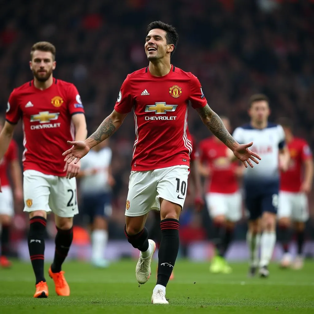 Pha lập công của Alexis Sanchez gỡ hòa cho Manchester United