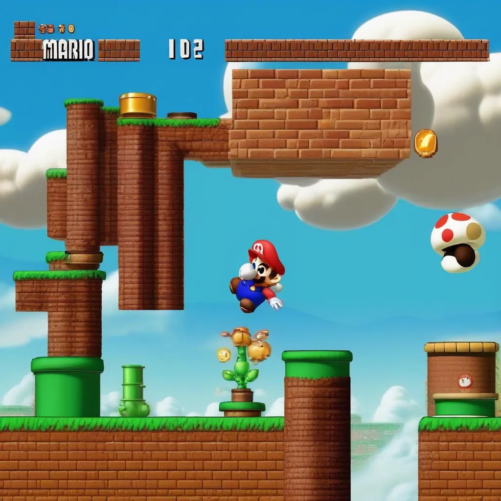 Mario Giải Cứu Công Chúa Gameplay