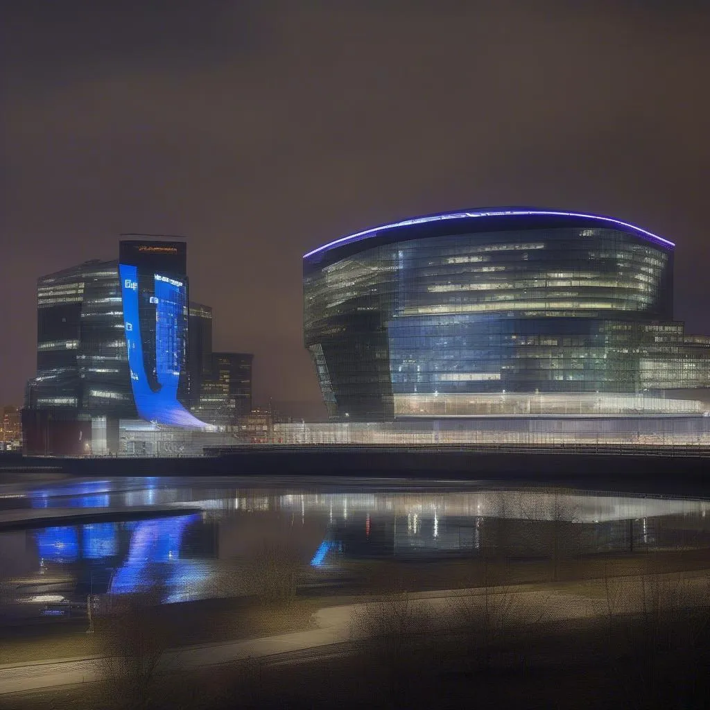 Media City Manchester gần sân Etihad, Manchester City