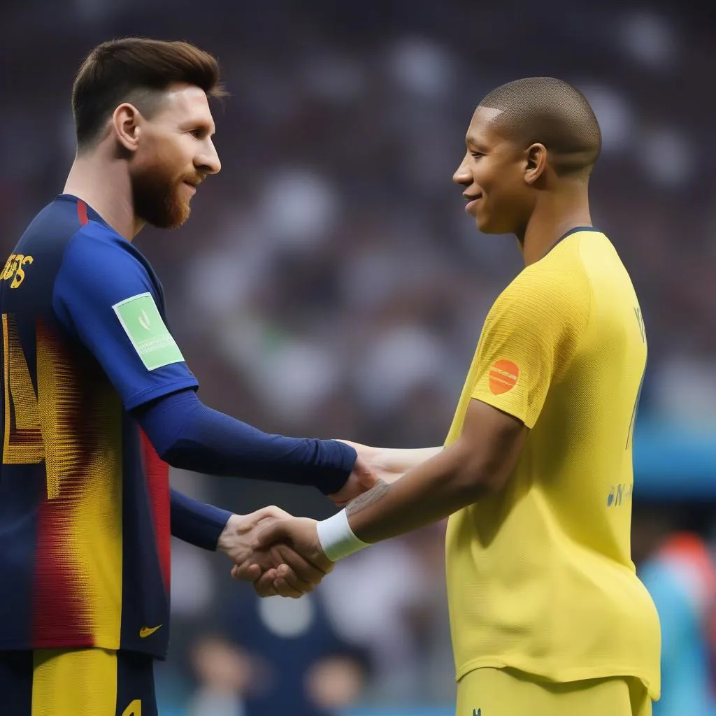 Messi and Mbappé