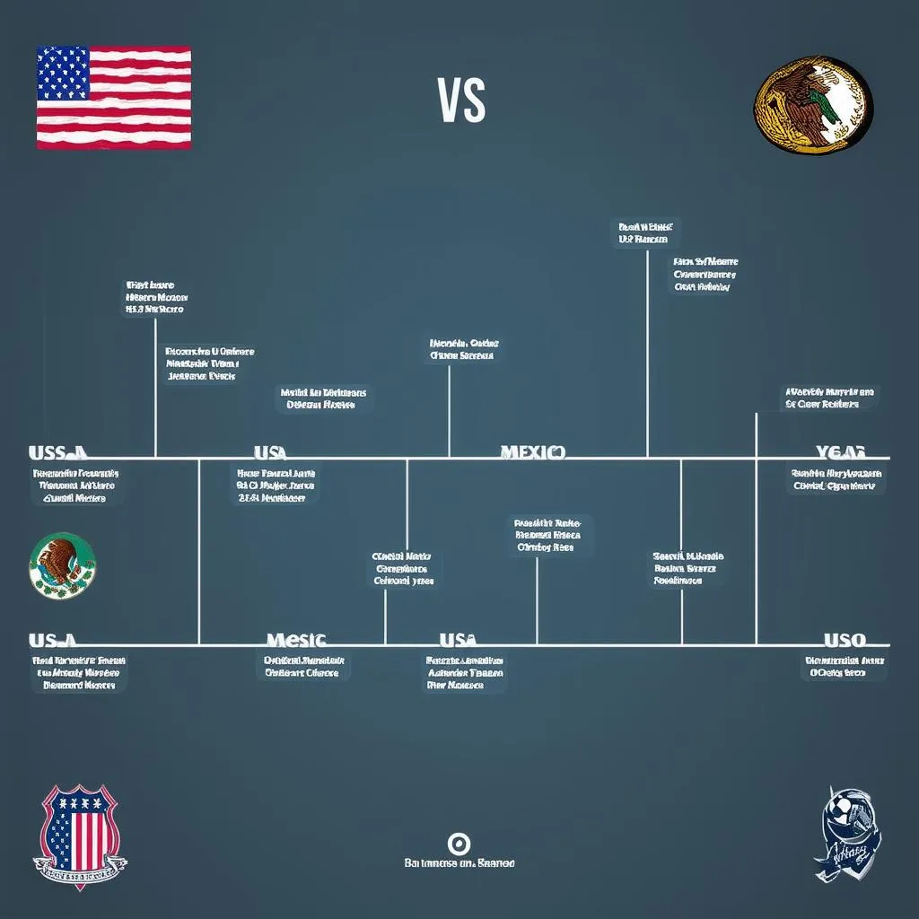 Mỹ vs Mexico lịch sử đối đầu