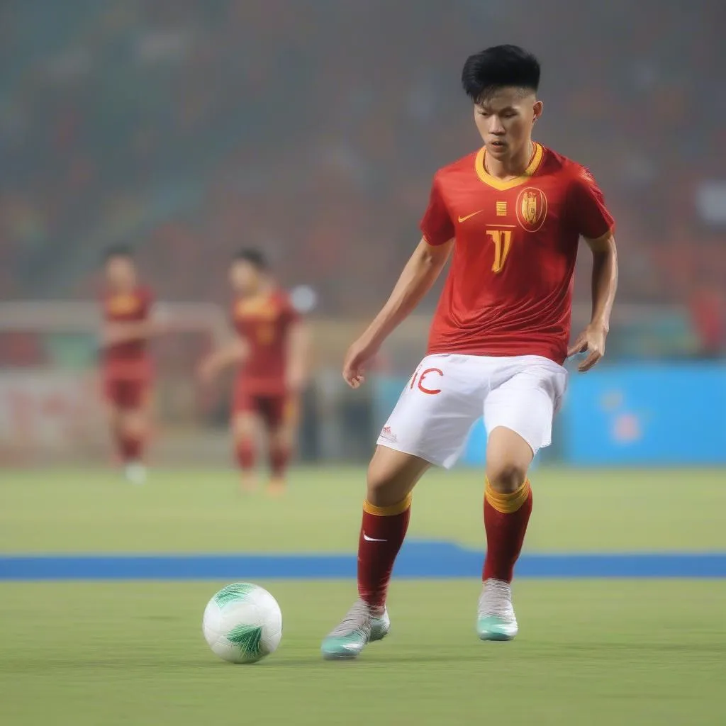 Nguyễn Quang Hải Playing for Vietnamese National Football Team