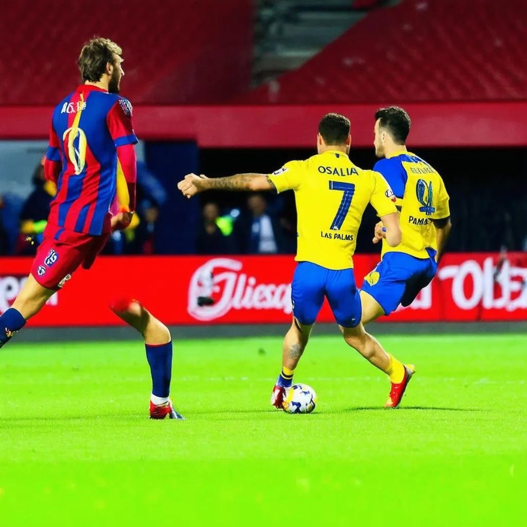 Osasuna và Las Palmas thi đấu