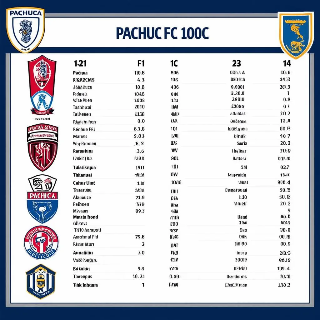 Lịch sử đối đầu giữa Pachuca FC và đối thủ