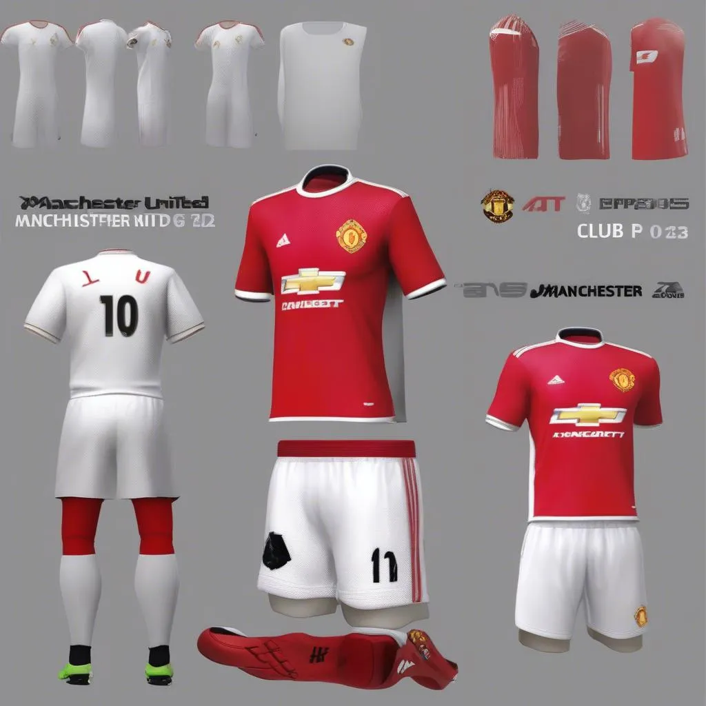 Bộ áo đấu PES 2013 Manchester United