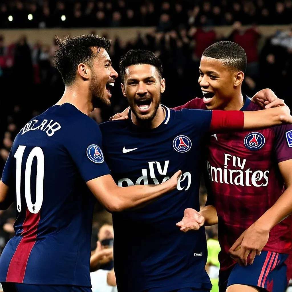 PSG Messi Neymar Mbappe