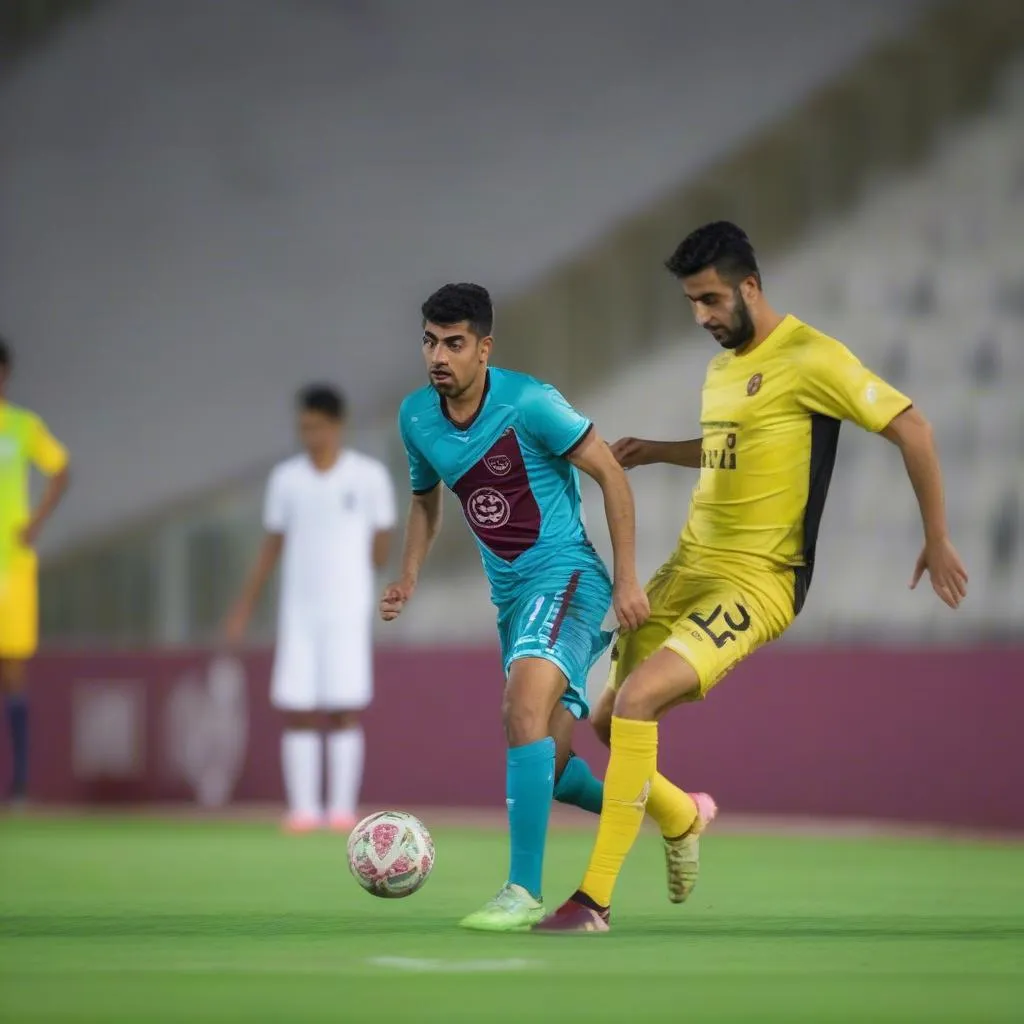 Qatar SC vs đối thủ tại giải VĐQG Qatar: Hình ảnh đội bóng đối thủ trong trận đấu