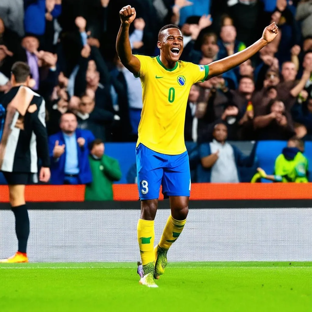 Richarlison ghi bàn cho Brazil