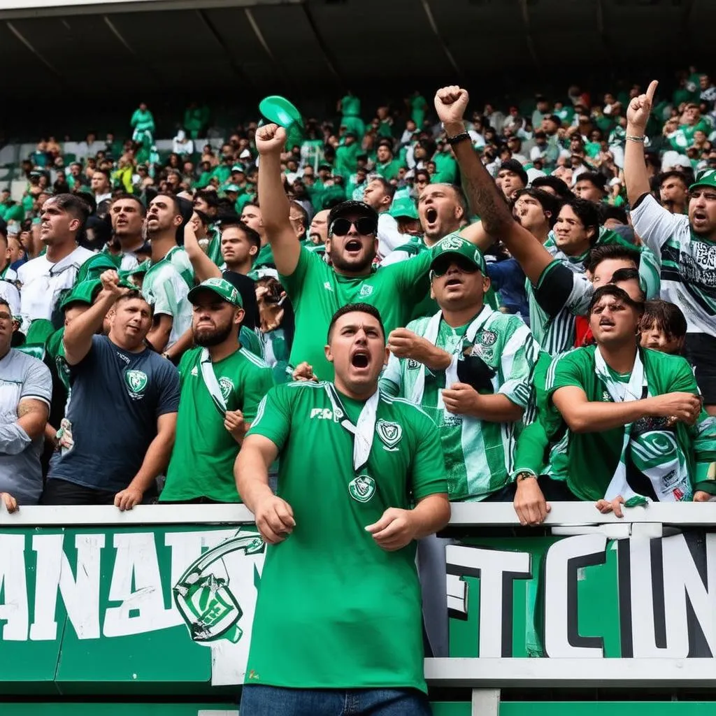 santos laguna vs fans