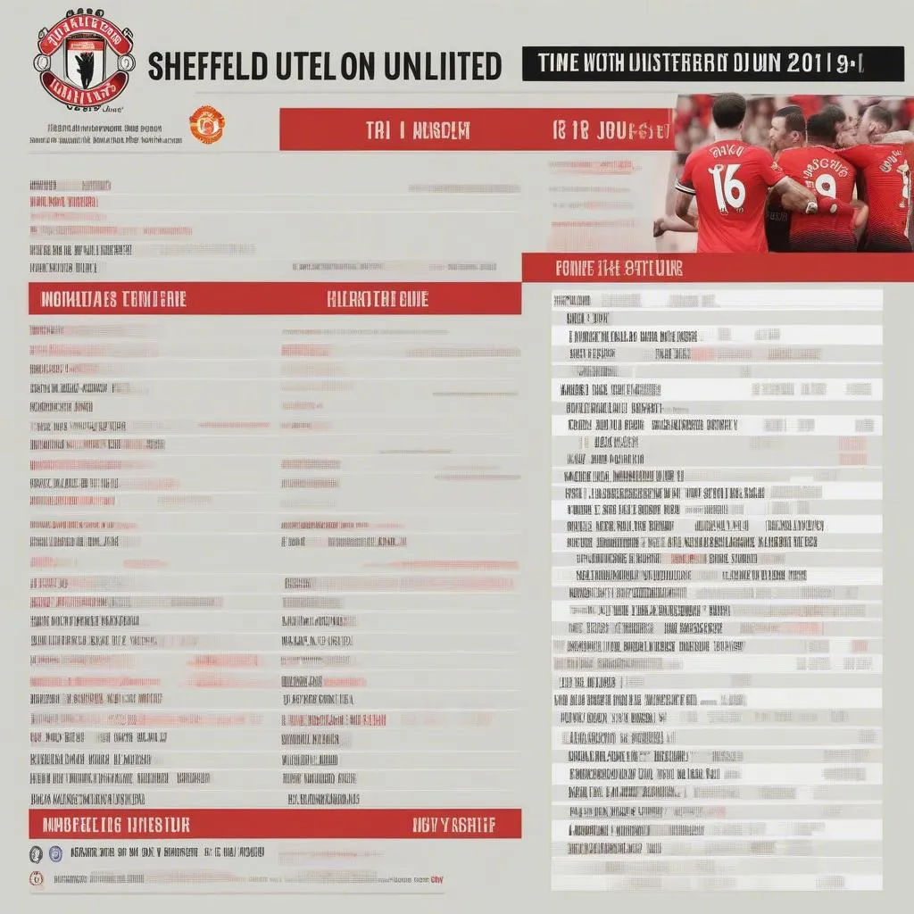 Lịch thi đấu Sheffield United vs Manchester United