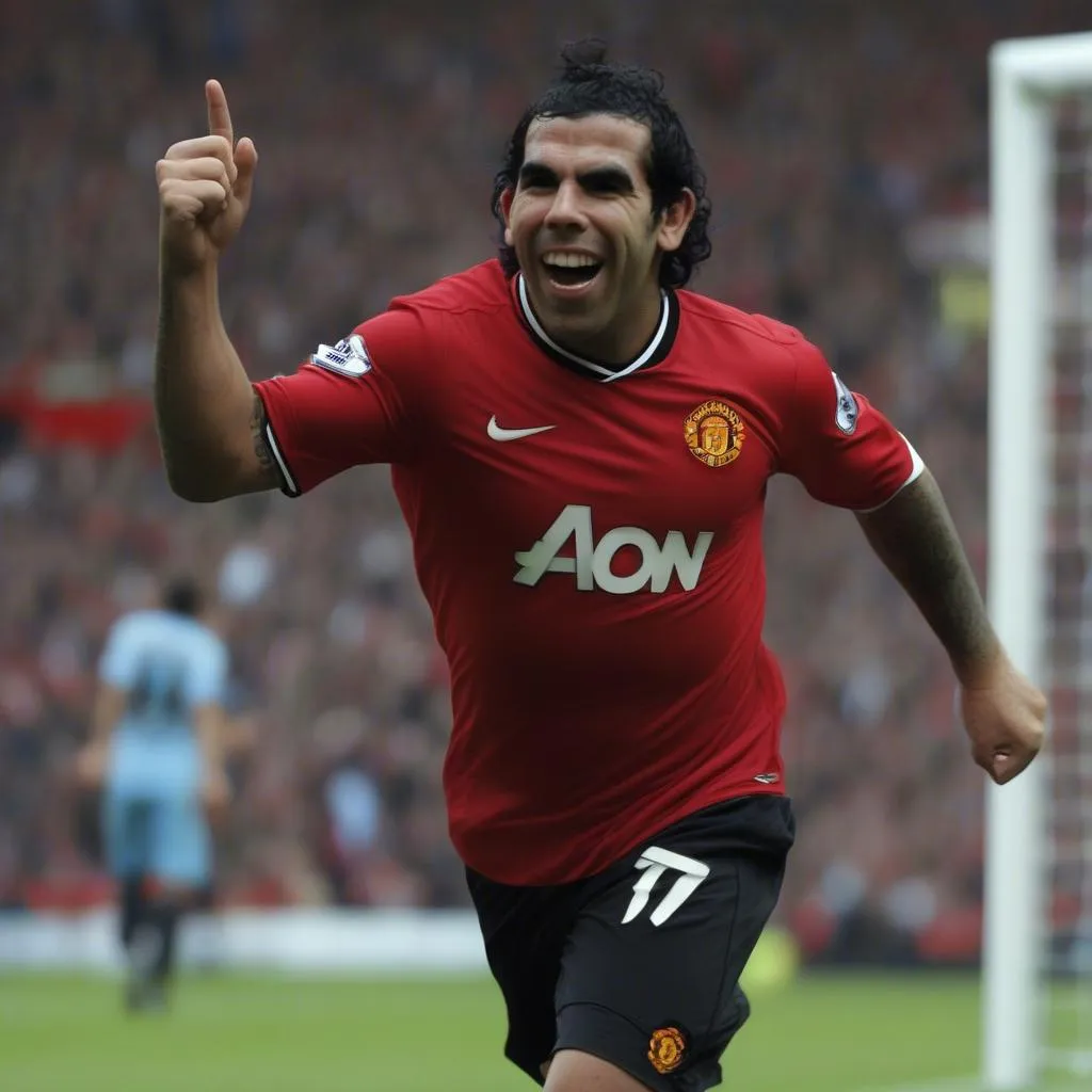 Tevez ghi bàn cho Manchester United