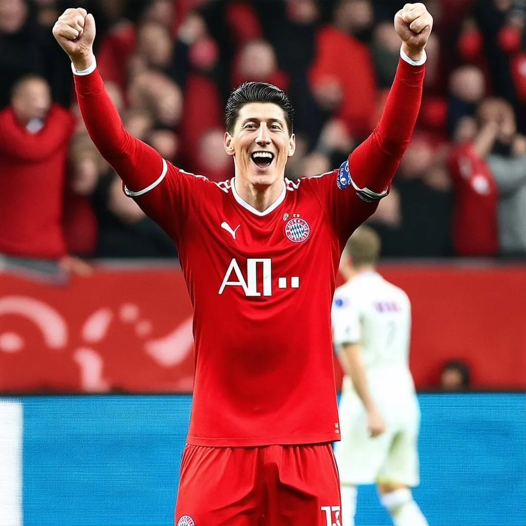 Robert Lewandowski ghi bàn