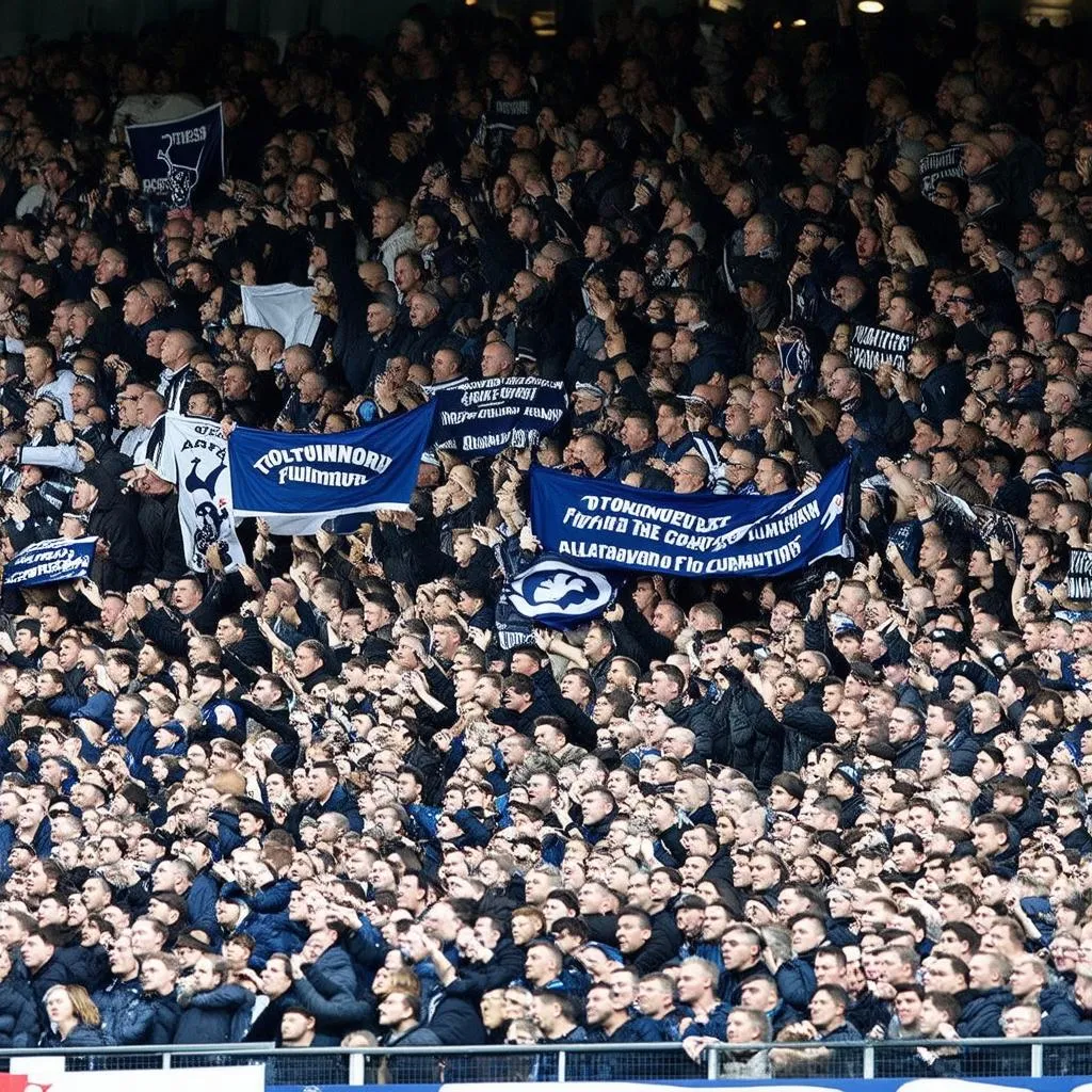 Tottenham and Fulham fans