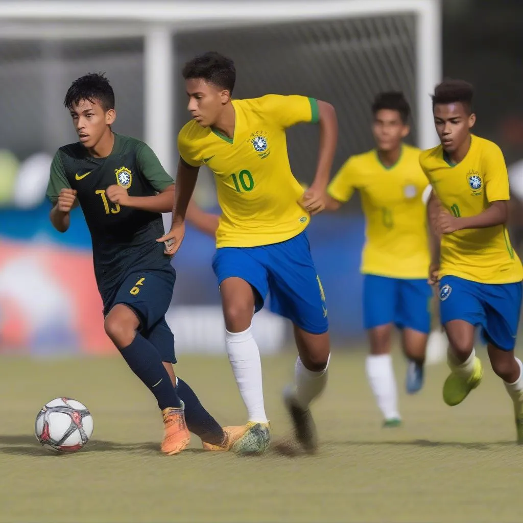 Trận đấu hấp dẫn của U17 Brazil