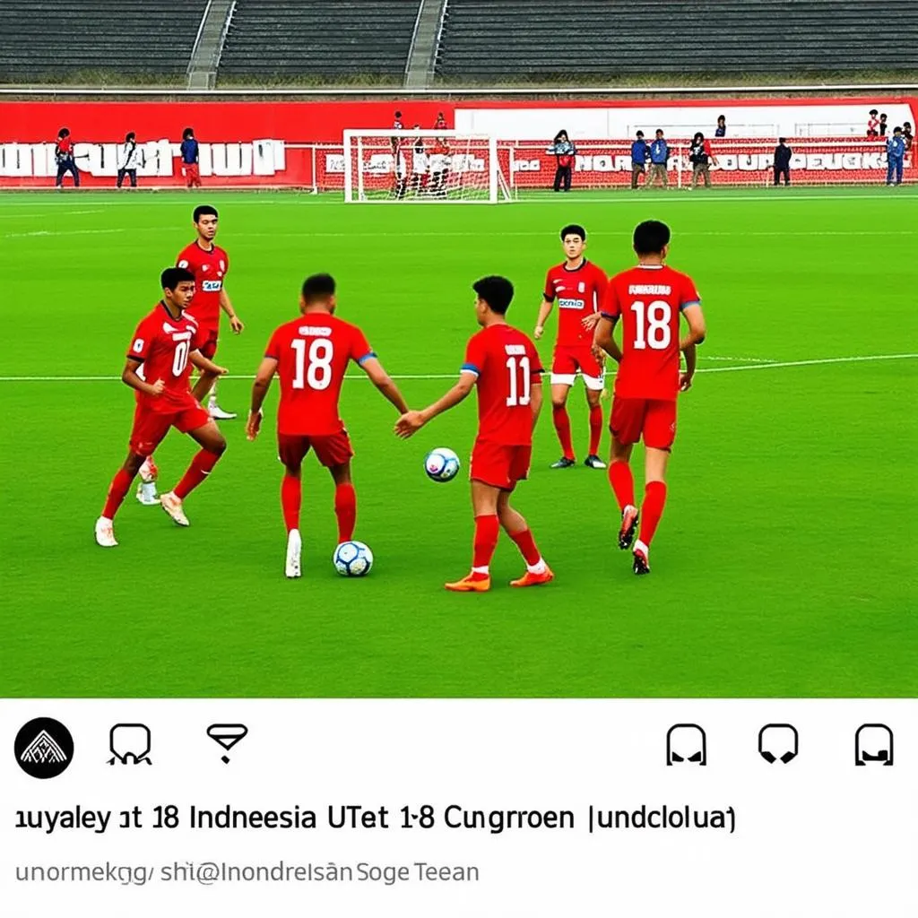 U18 Indonesia thi đấu