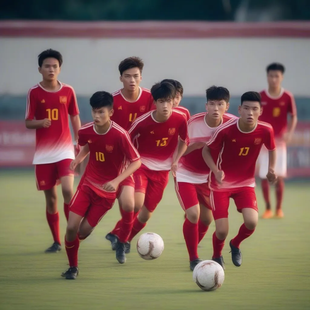 Đội hình U18 Việt Nam với nhiều tài năng trẻ đầy triển vọng