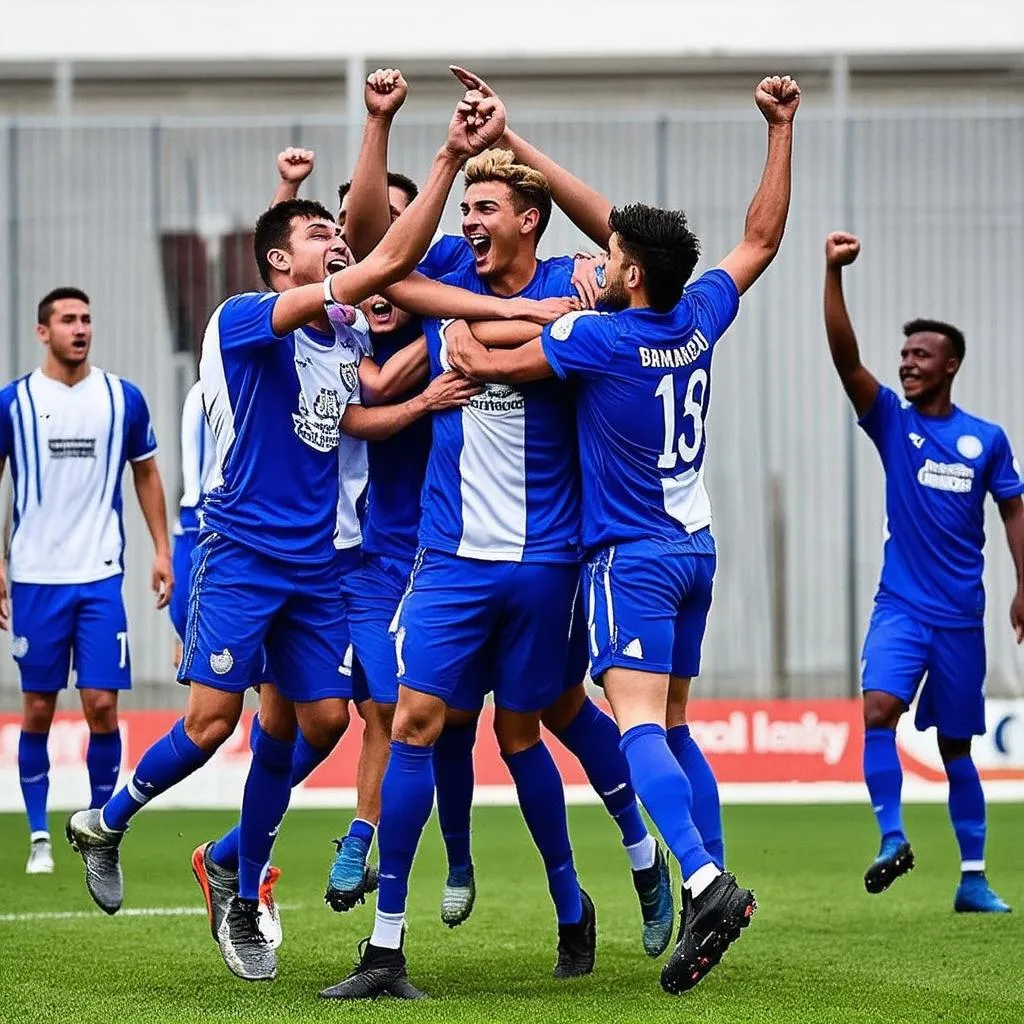 u19 man city celebrating