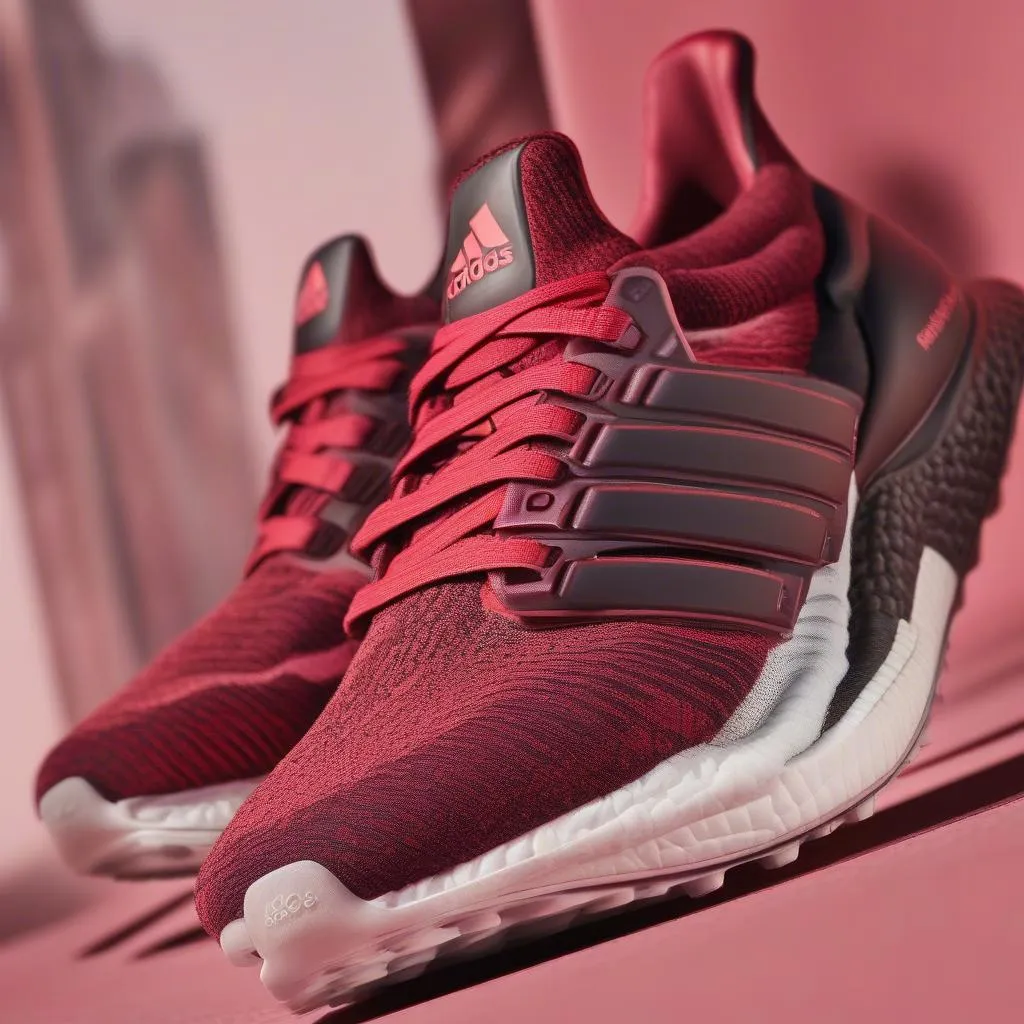 Cận cảnh Giày Ultra Boost Manchester United Rose