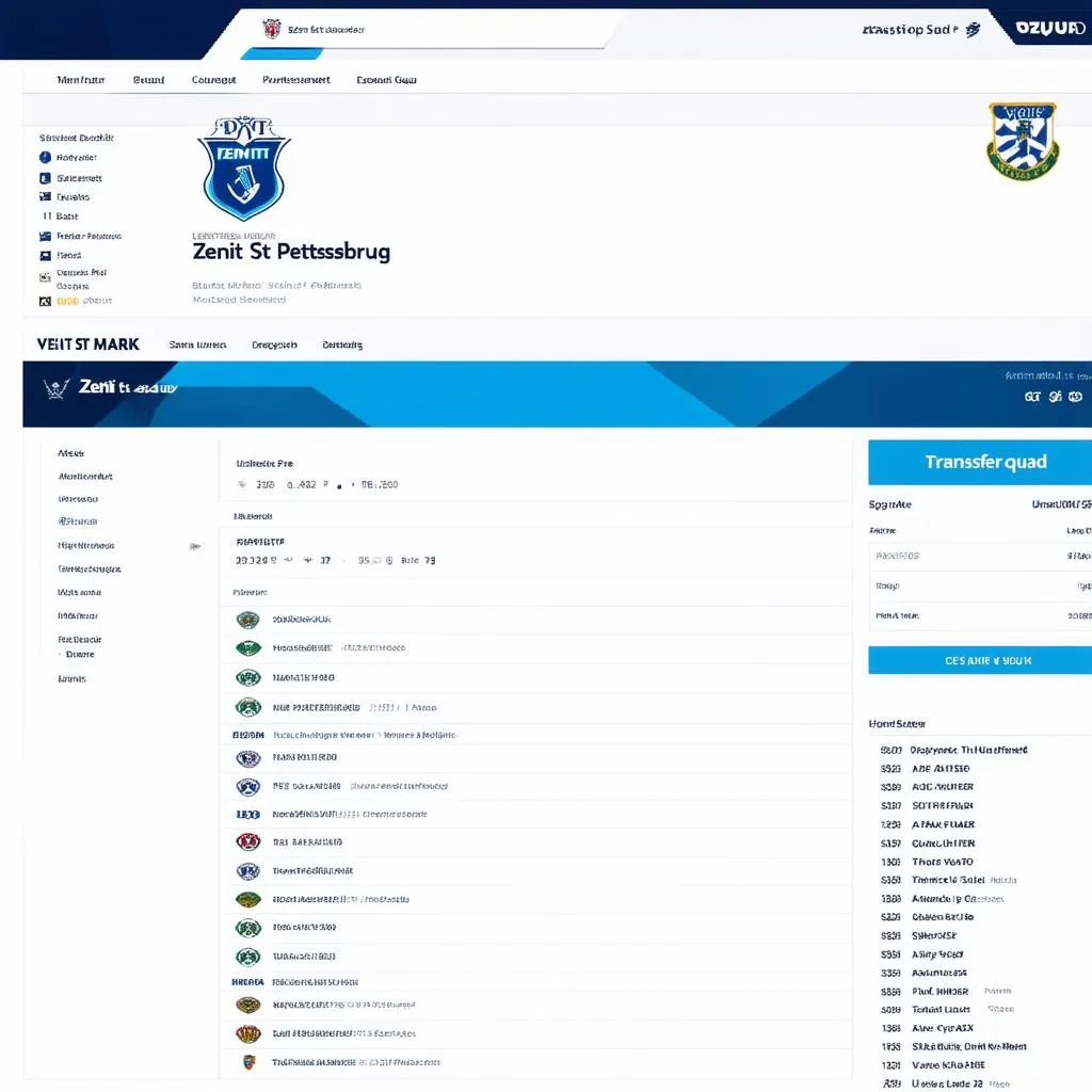 Zenit St Petersburg Transfermarkt
