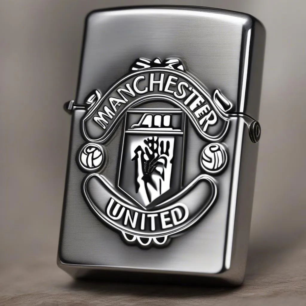 Zippo khắc logo Manchester United chất lượng cao