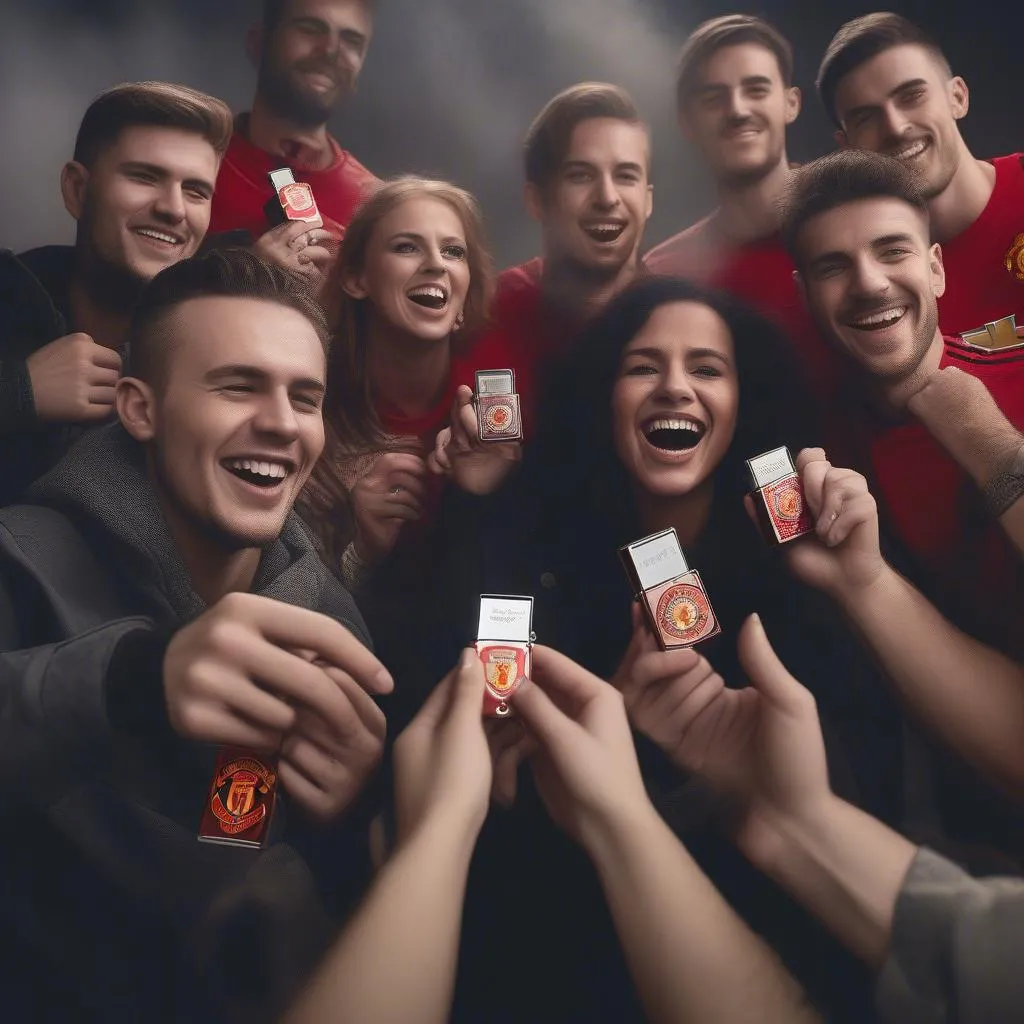 Zippo khắc logo Manchester United giá rẻ