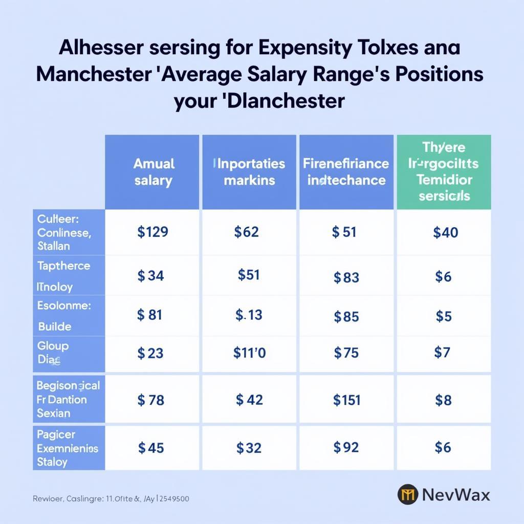 Average Salary for Tax Jobs in Manchester