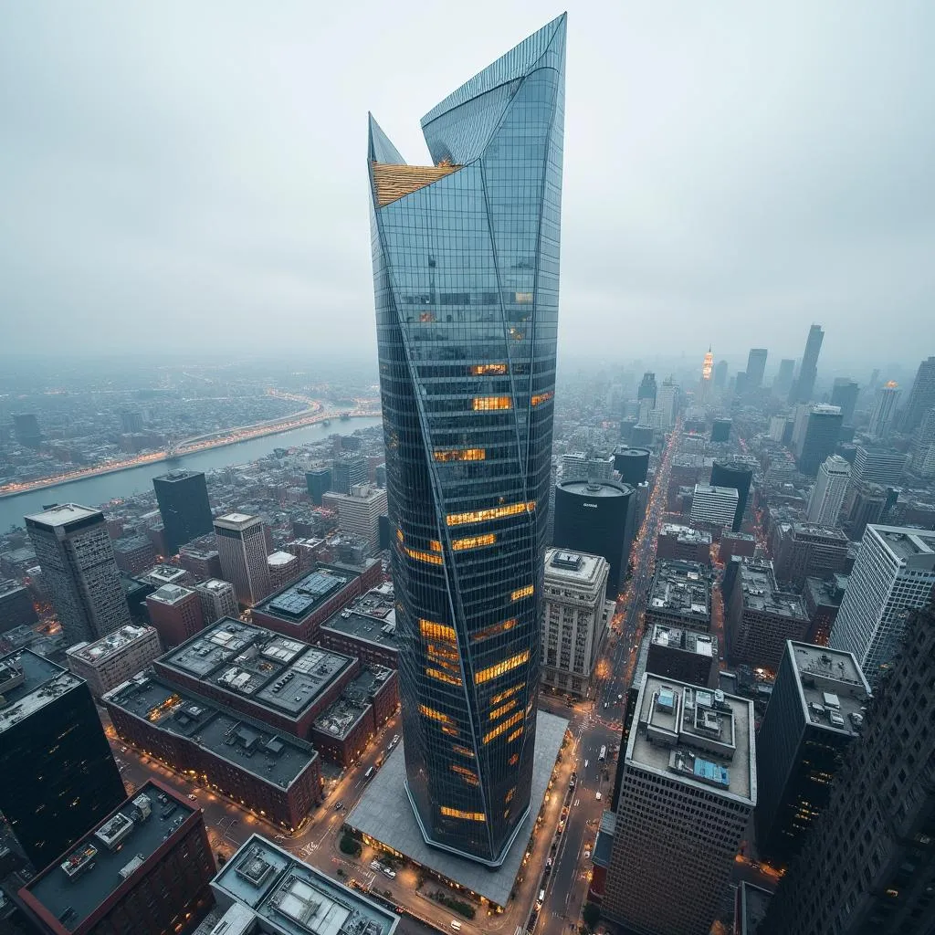 Aerial view of Bright Building Manchester