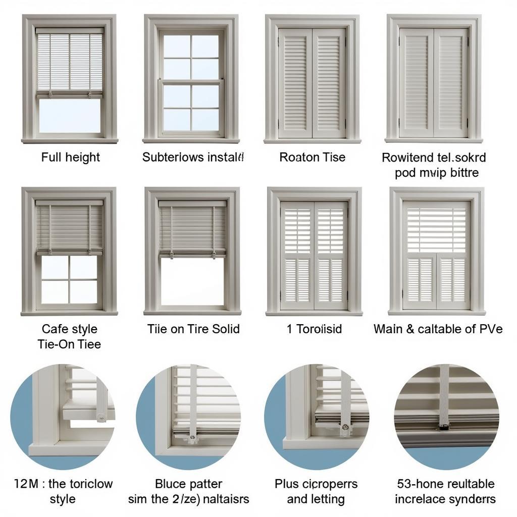 Các loại cửa sổ shutters Manchester