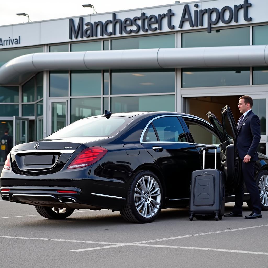 Car Service Waiting at Manchester Airport Arrival for Liverpool Transfer