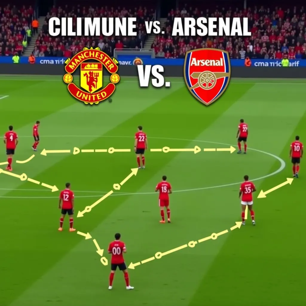 Đội hình ra sân Manchester United vs Arsenal