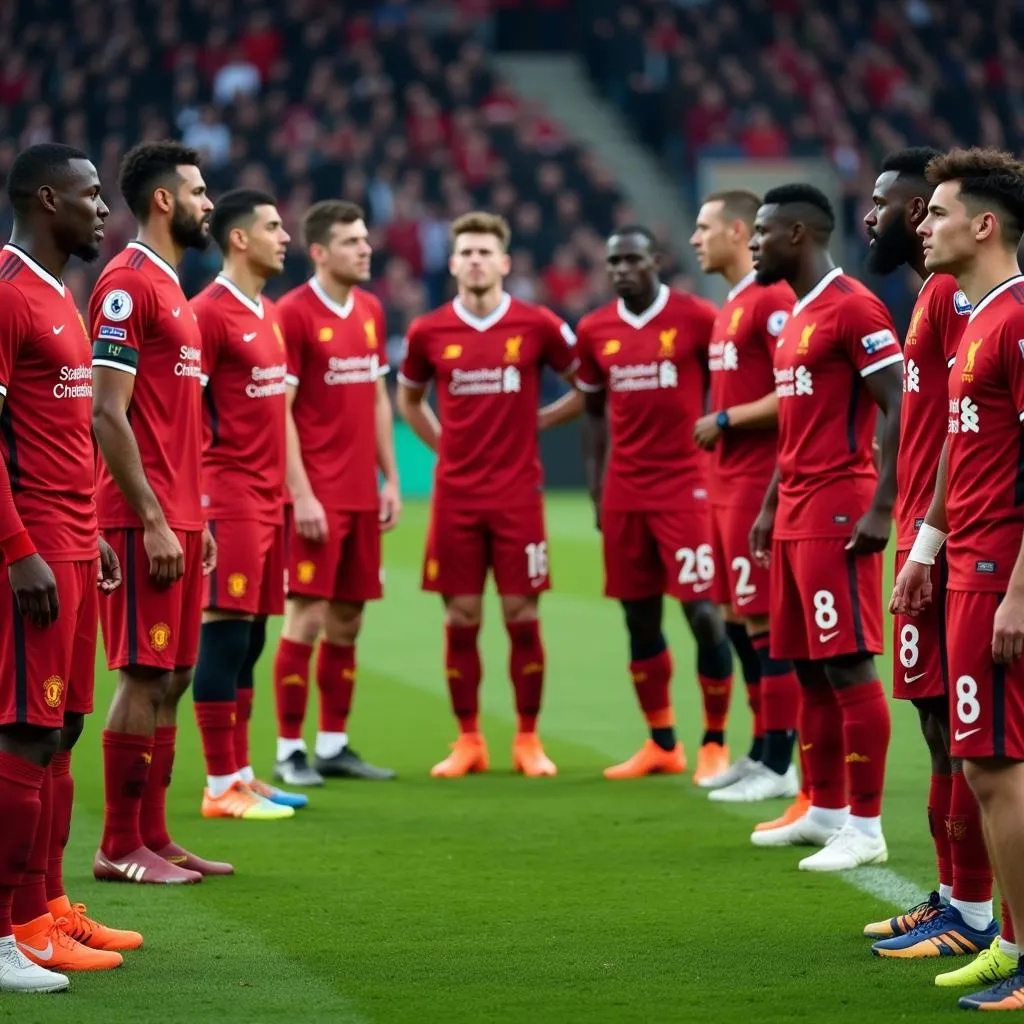 Đội hình Manchester United và Liverpool