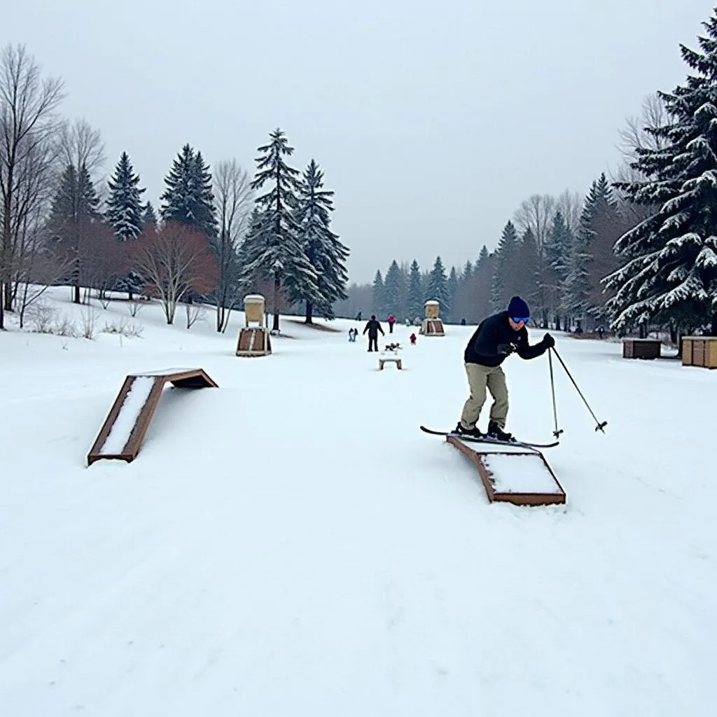 Dry Slope Skiing Manchester Outdoor Practice Area