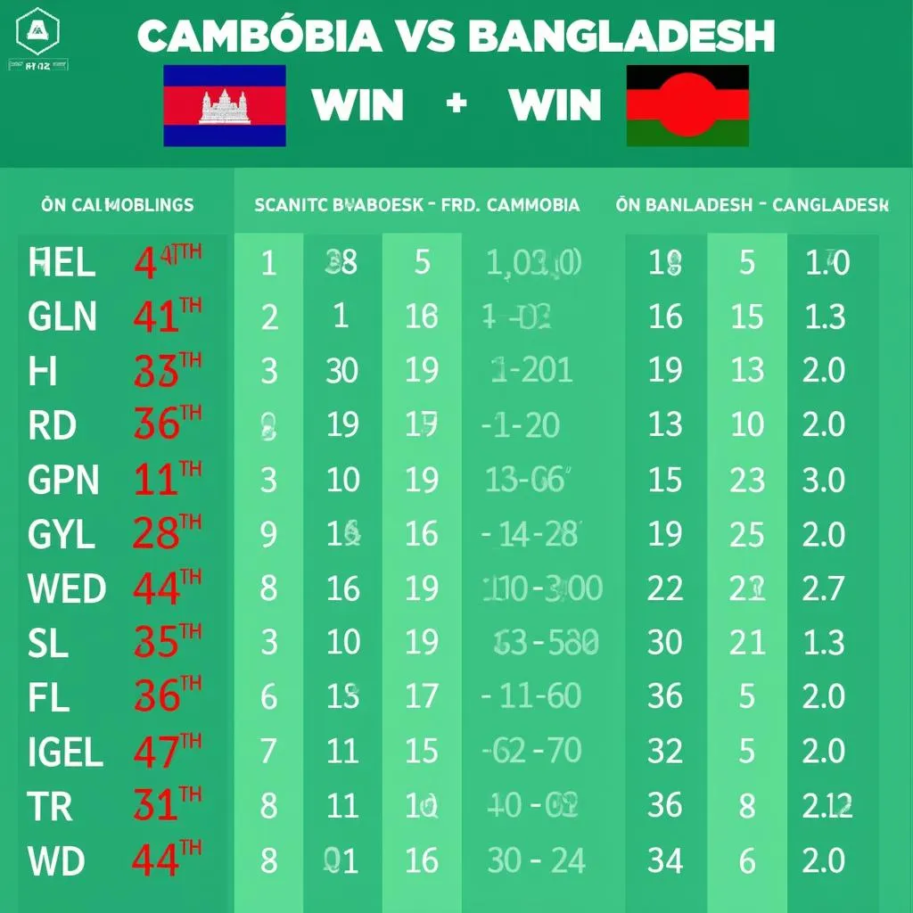 Dự đoán kết quả trận đấu Campuchia vs Bangladesh