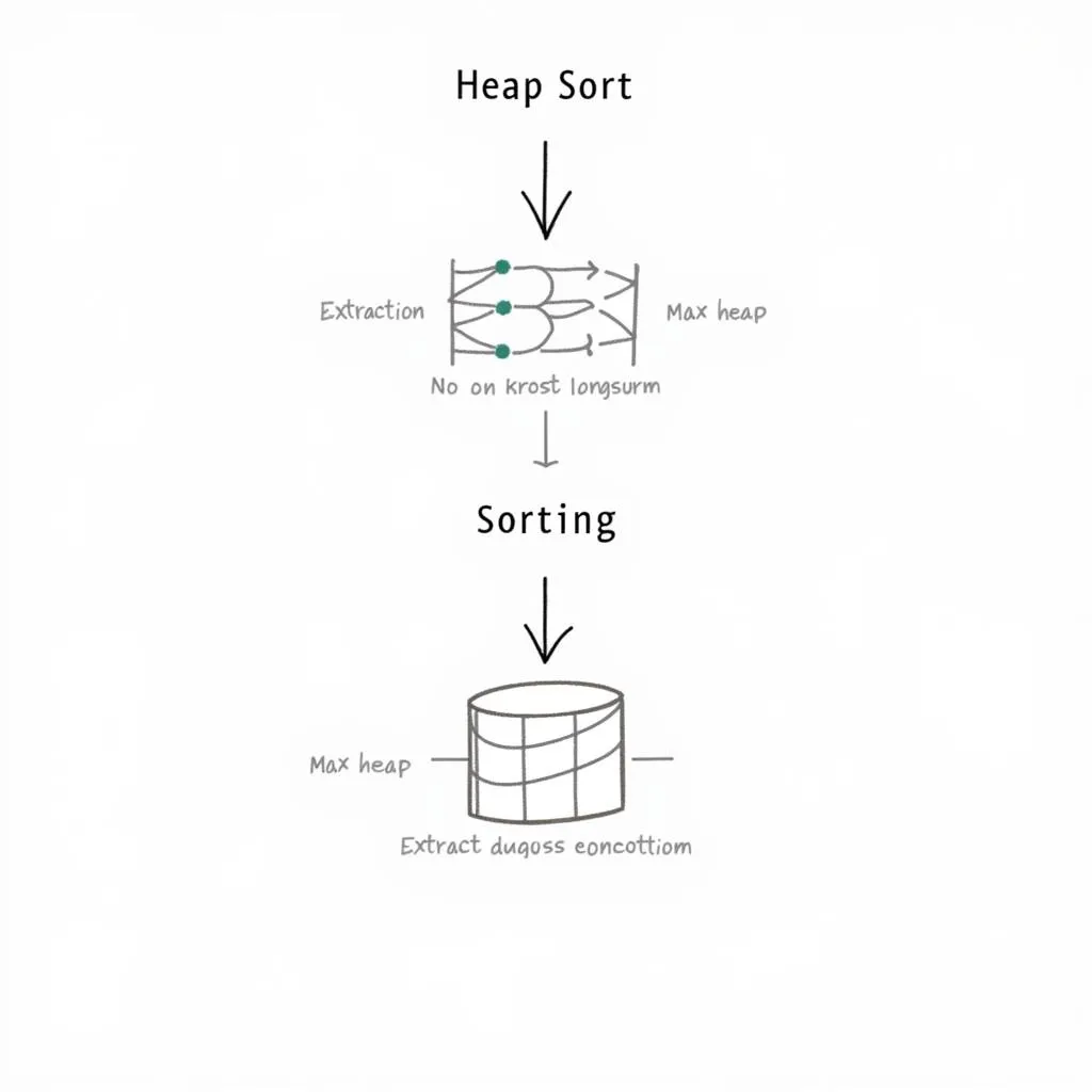 Các giai đoạn của thuật toán Heap Sort