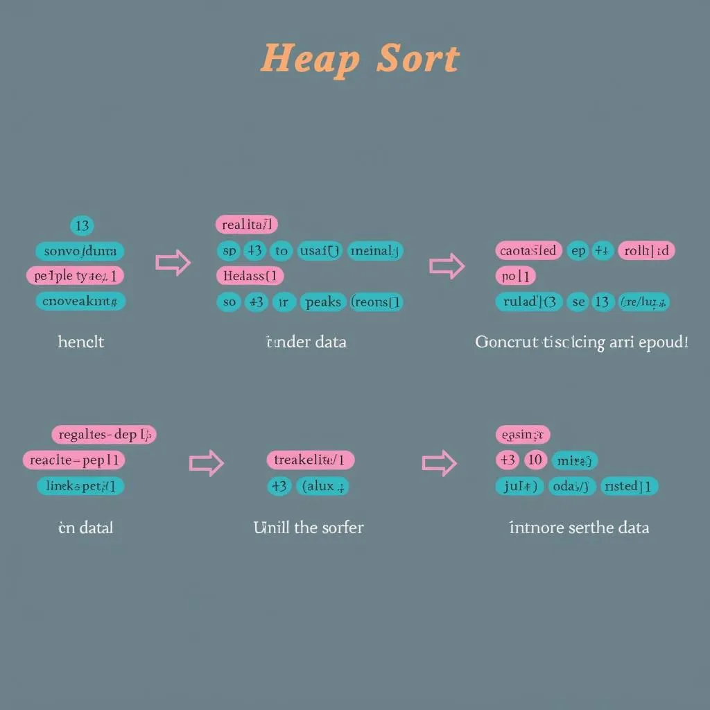 Mô hình hoạt động của Heap Sort