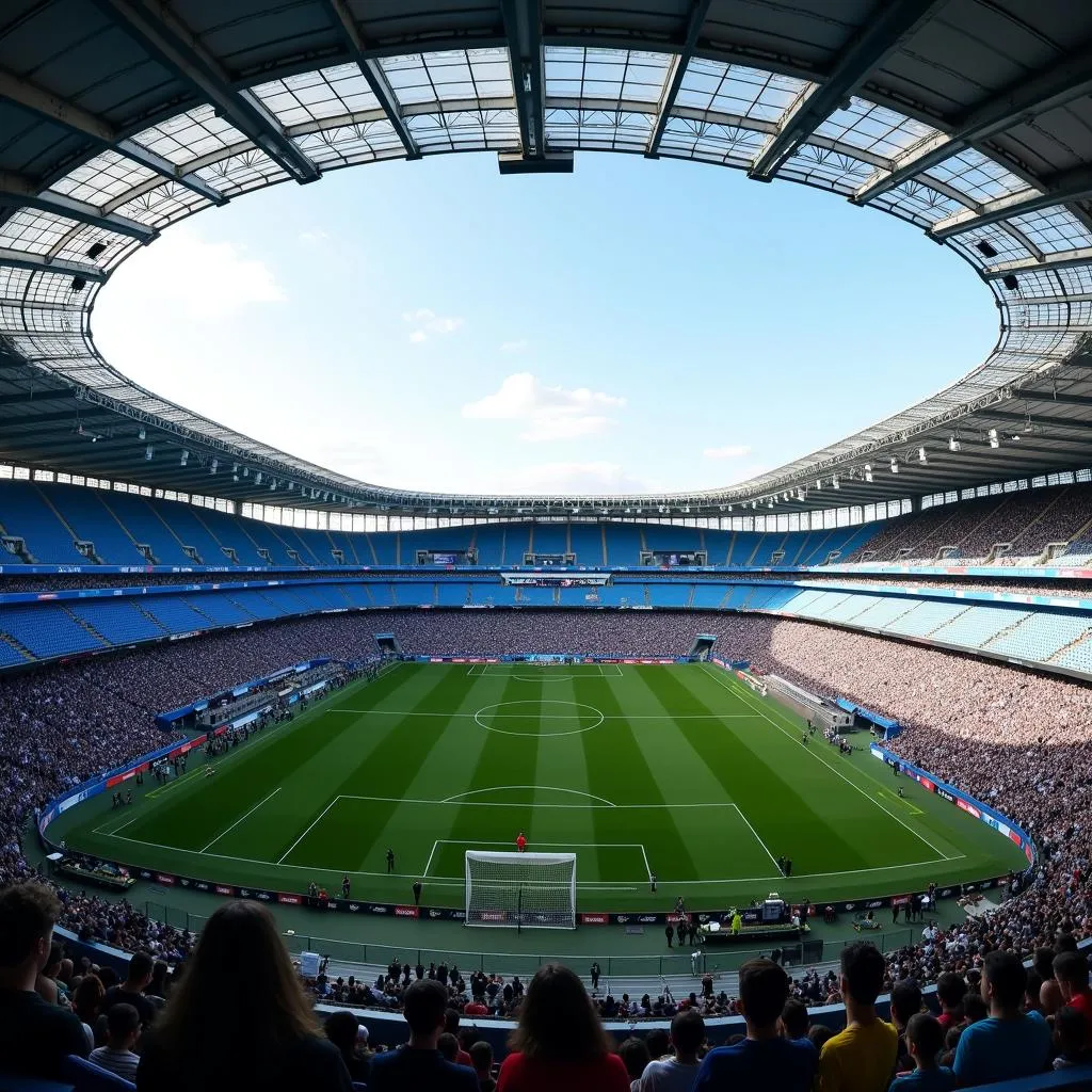 Bên trong sân vận động Etihad Stadium