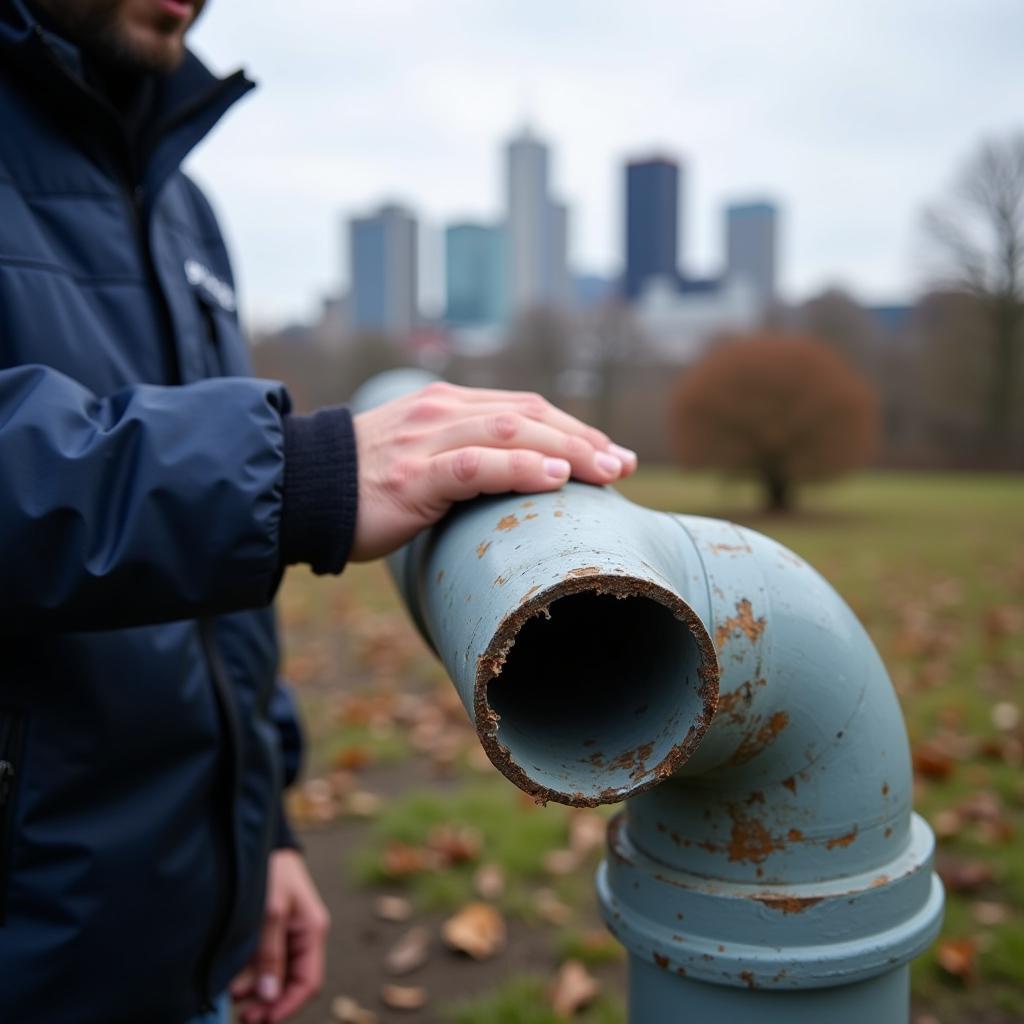 Inspecting Downpipes in Manchester